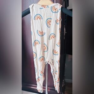 Stylish Kids Bamboo Romper with Rainbow Pattern